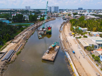 XÂY DỰNG HẠ TẦNG VÀ CẢI TẠO MÔI TRƯỜNG KÊNH THAM LƯƠNG - BẾN CÁT - RẠCH NƯỚC LÊN